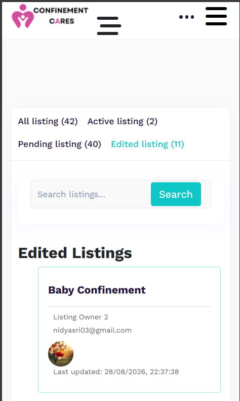Pending approval notice